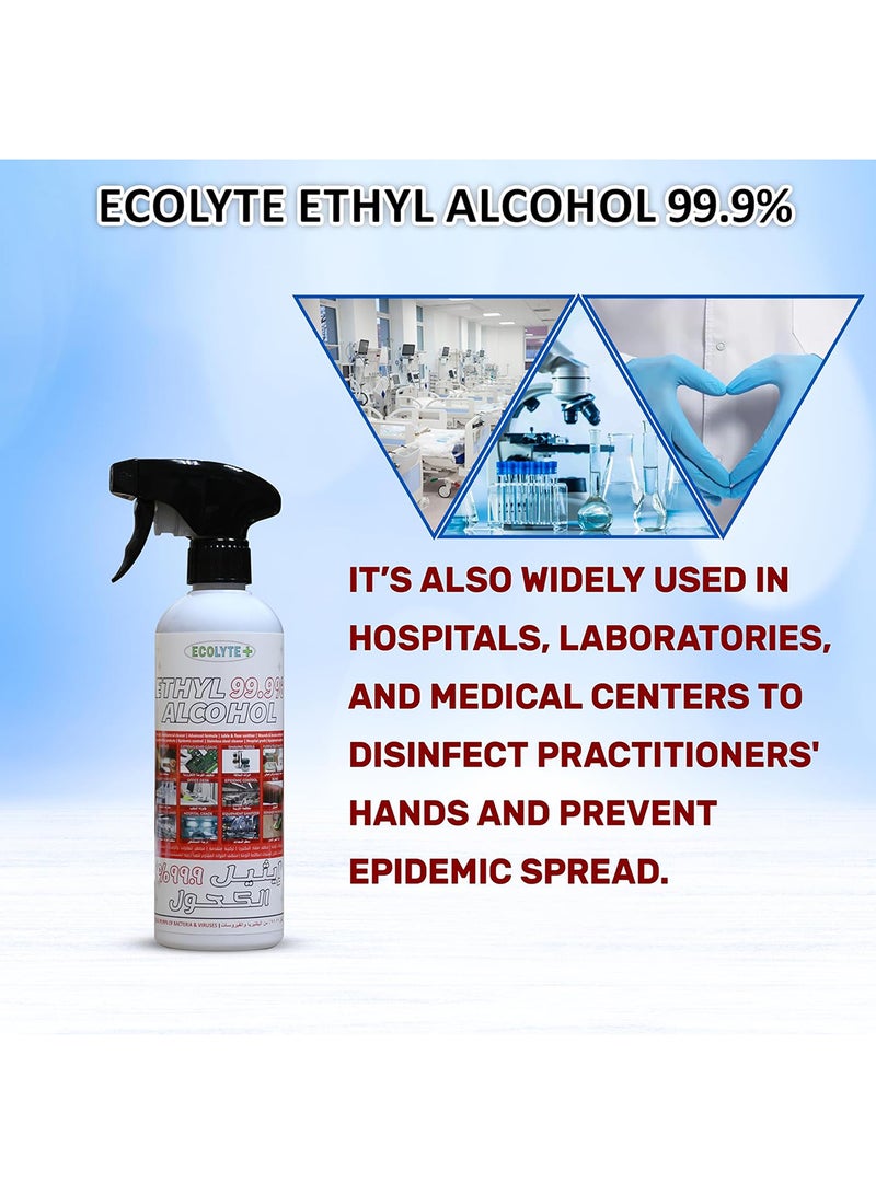 ECOLYTE+ رذاذ مطهر كحول إيثيلي 99.9% - 500 مل - Image 5